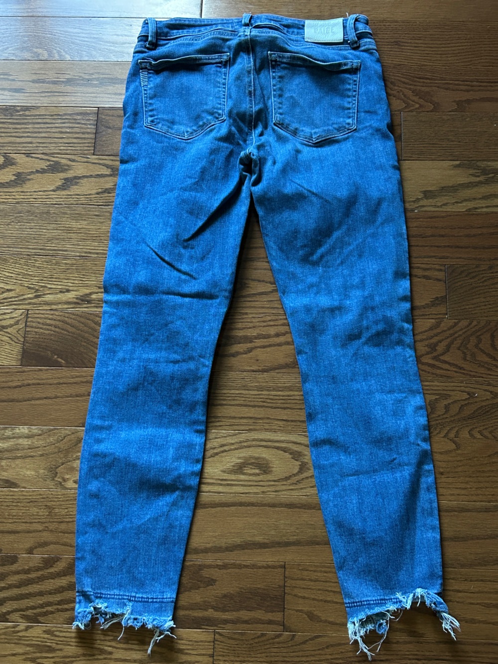 PAIGE Women’s Skinny Jeans in Medium Blue - Stretch Denim Sz 28 - Picture 2 of 4